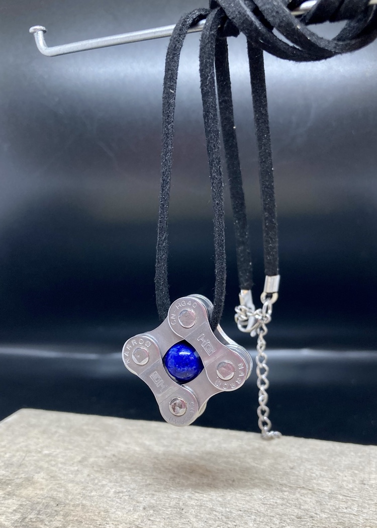 Bike Chain Necklace & Bracelet Set Silver Tone – its4sale2day
